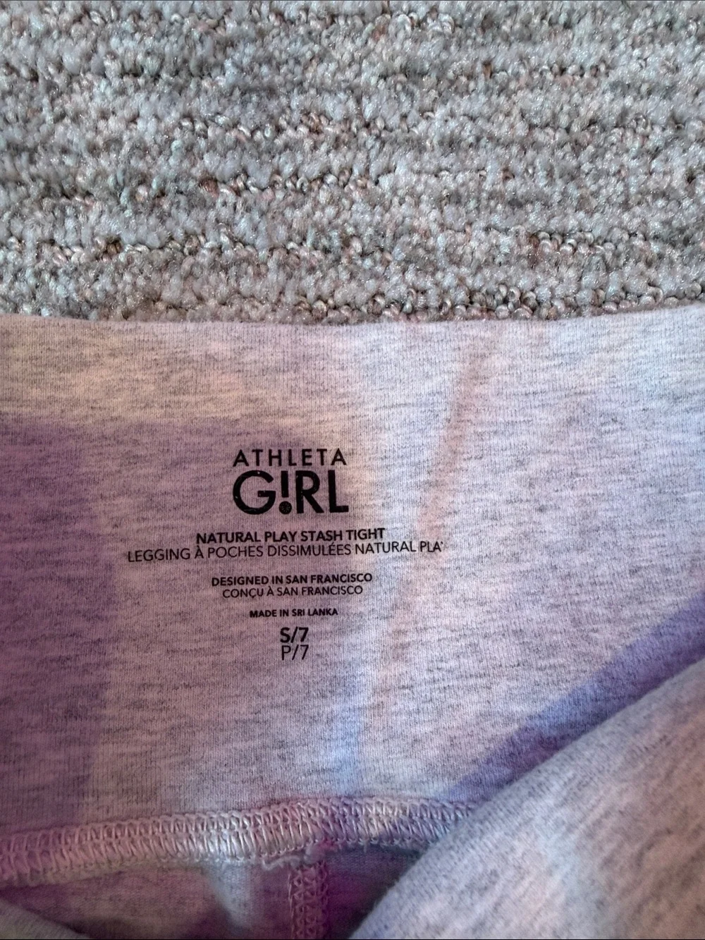 Athleta girl natural play stash tight